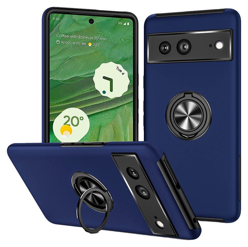 Ring Silikone Cover til Google Pixel 7-Blå