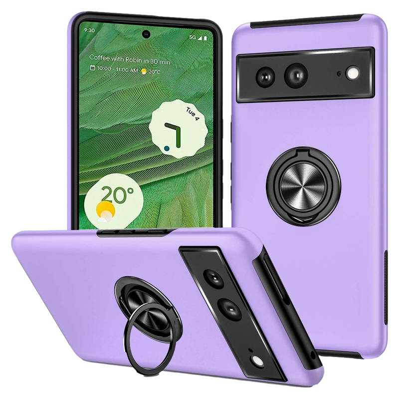 Ring Silikone Cover til Google Pixel 7-Lilla