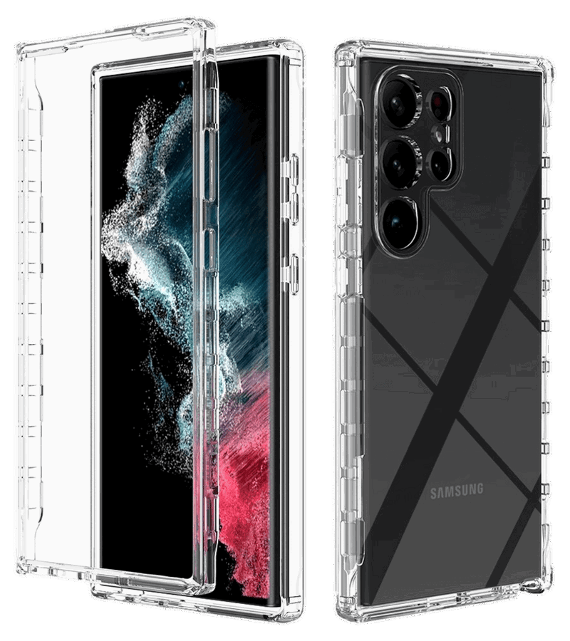 Crystal Bumper Silikone Cover til Samsung Galaxy S23 Ultra