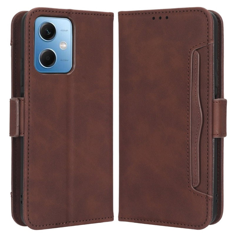 Classic Flip Cover til Xiaomi Redmi Note 12 5G-Brun