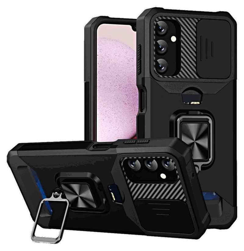 All-in-one Armor Cover til Samsung Galaxy A14 5G-Sort