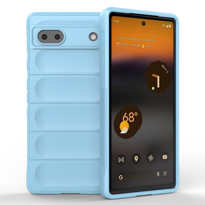 Rugged Silikone Cover til Google Pixel 6a-Lyseblå