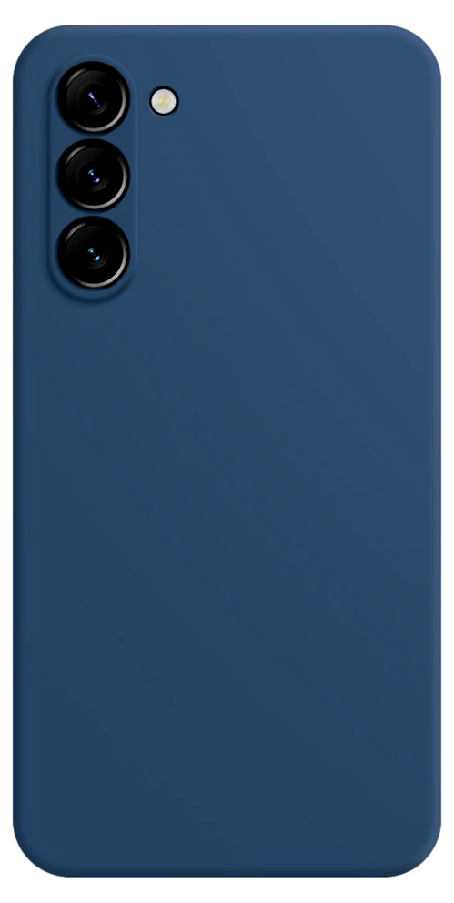 Soft Matte Silikone Cover til Samsung Galaxy S23 Plus-Mørkeblå