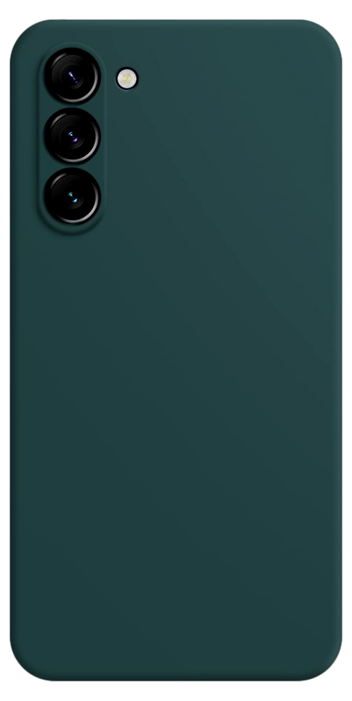 Soft Matte Silikone Cover til Samsung Galaxy S23 Plus-Mørkegrøn