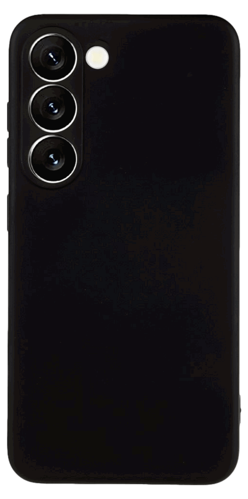 Soft Matte Silikone Cover til Samsung Galaxy S23-Sort