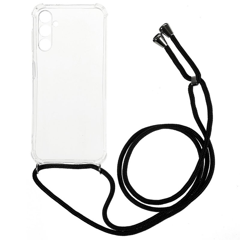 Gennemsigtigt Silikone Cover med Snor til Samsung Galaxy A54 5G