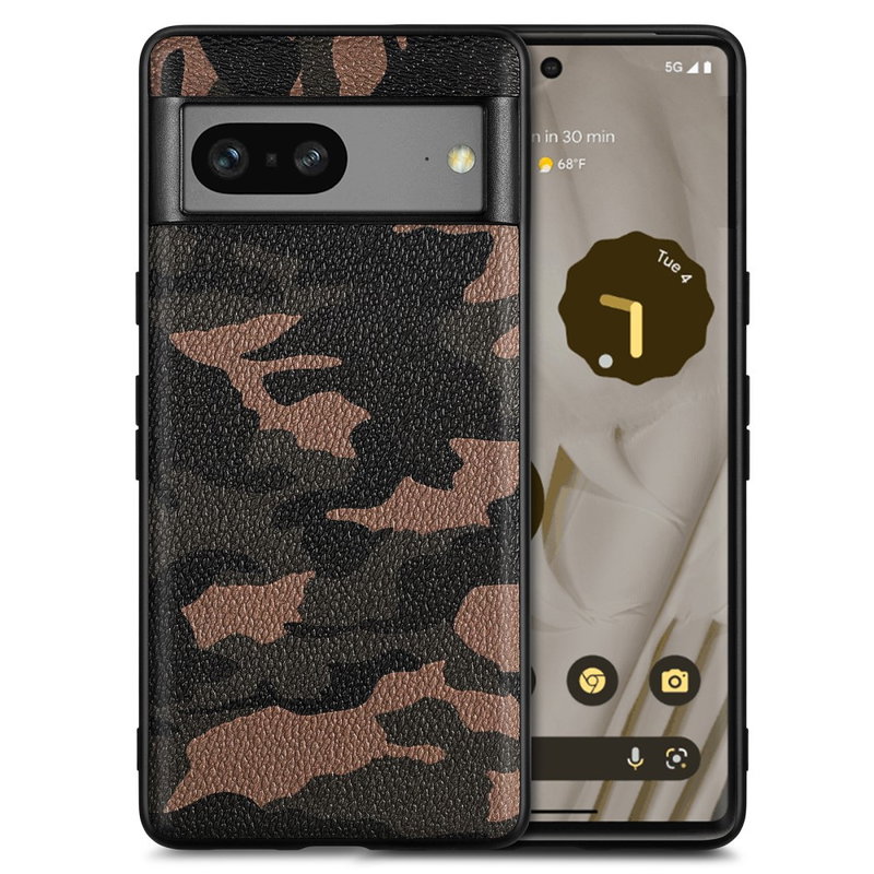 Camou Silikone og Kunstlæder Cover til Google Pixel 7a