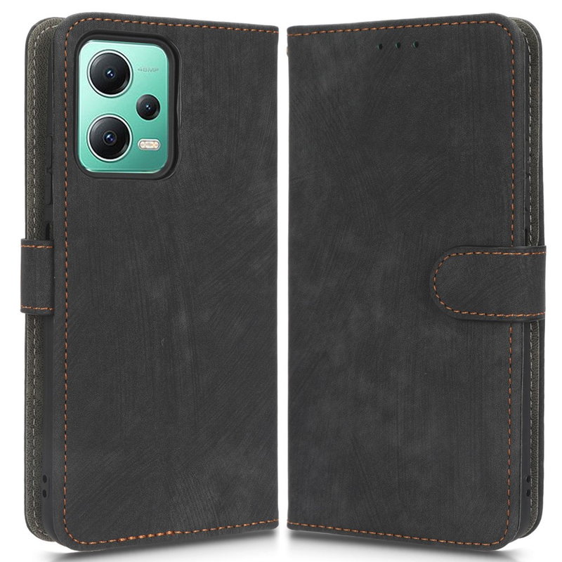 West Flip Cover til Xiaomi Redmi Note 12 5G-Sort