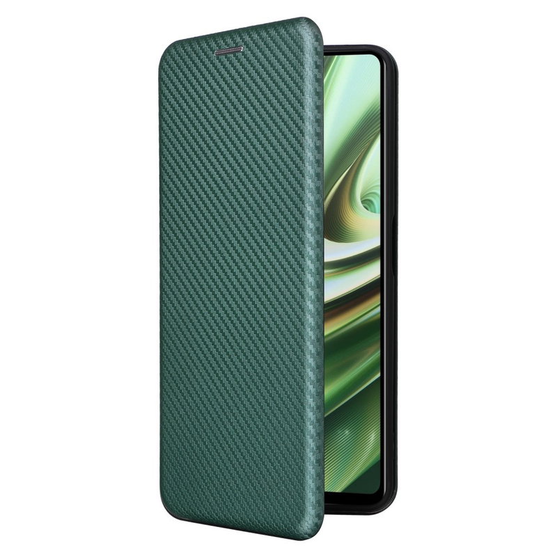Twill Flip Cover til OnePlus Nord CE 3 Lite 5G-Mørkegrøn