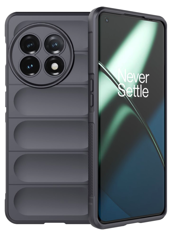 Wave Silikone Cover til Oneplus 11 5G-Grå