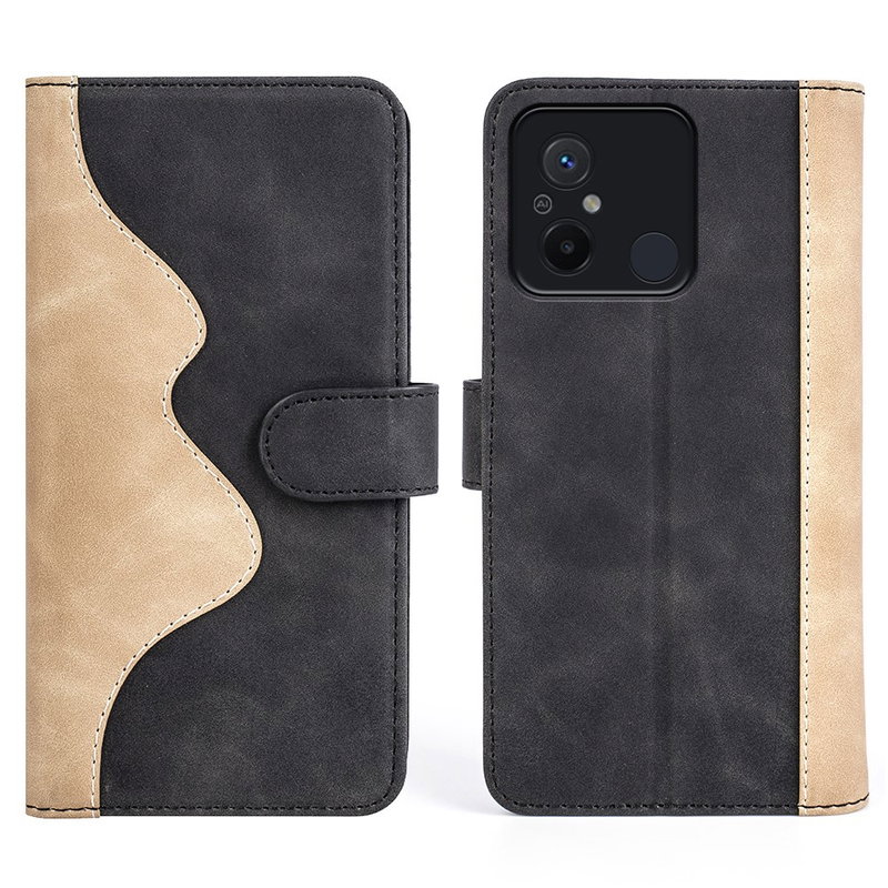 Dual Læder Flip Cover til Xiaomi Redmi 12C 4G i To Farver