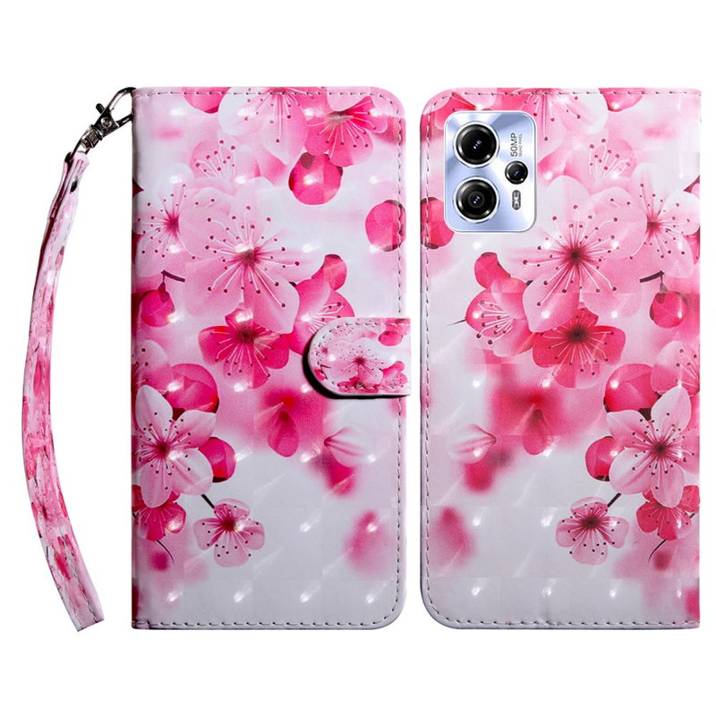 Flora 3D Flip Cover til Motorola Moto G13 / G23 / G53