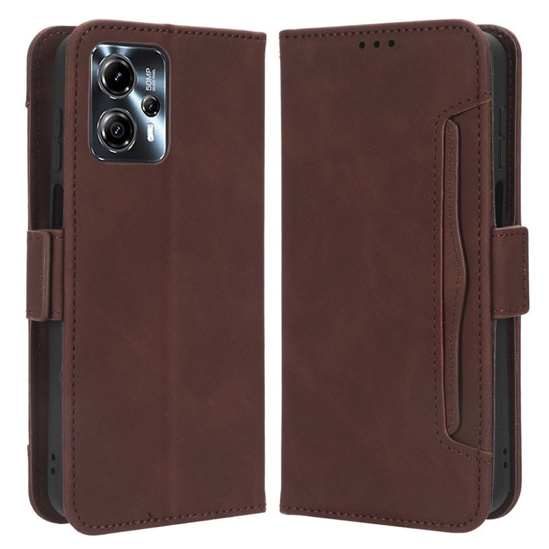 Classic Flip Cover til Motorola Moto G13 / G23 / G53-Brun