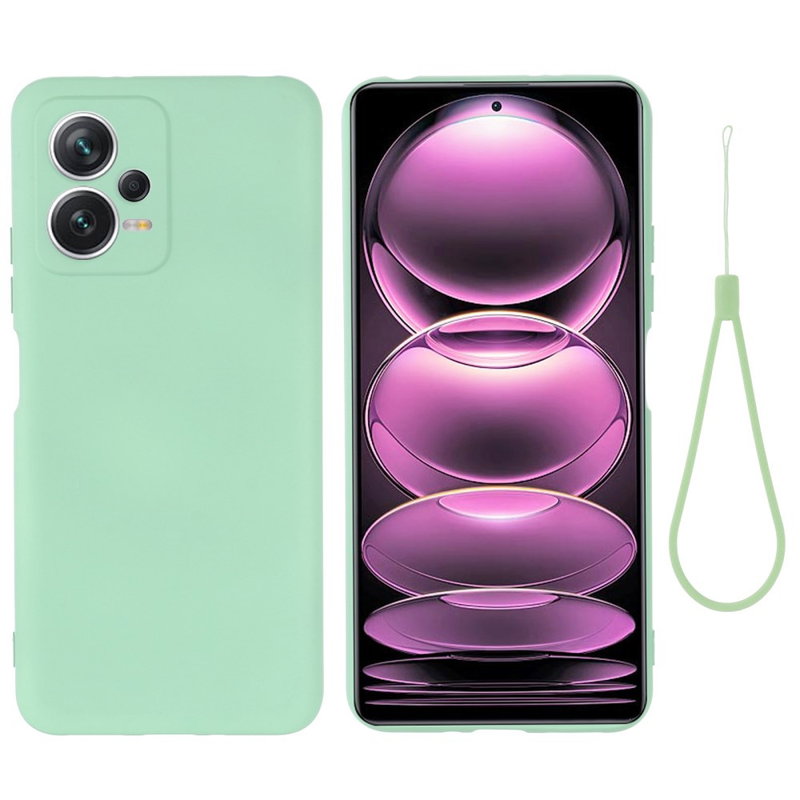 Soft Matte Silikone Cover til Xiaomi Redmi Note 12 5G-Grøn