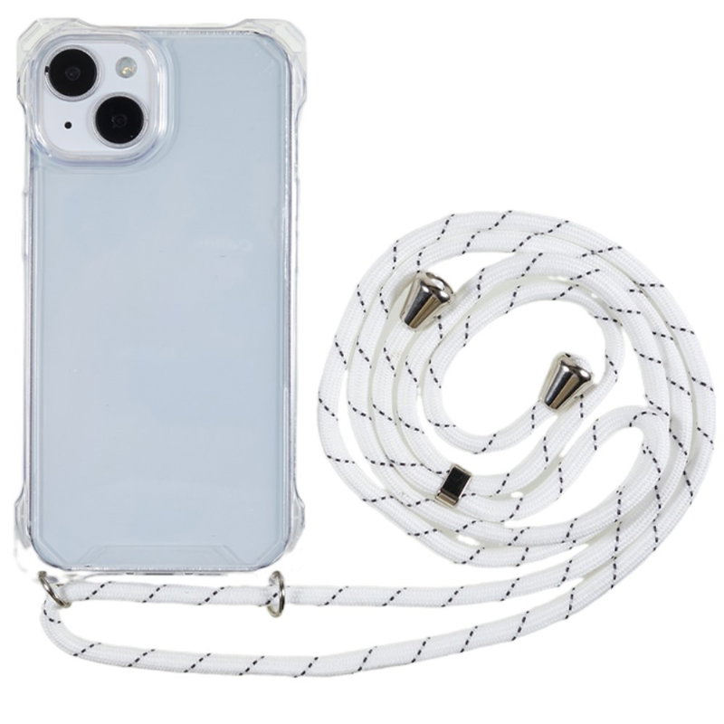 Gennemsigtigt Silikone Cover med Snor til iPhone 13