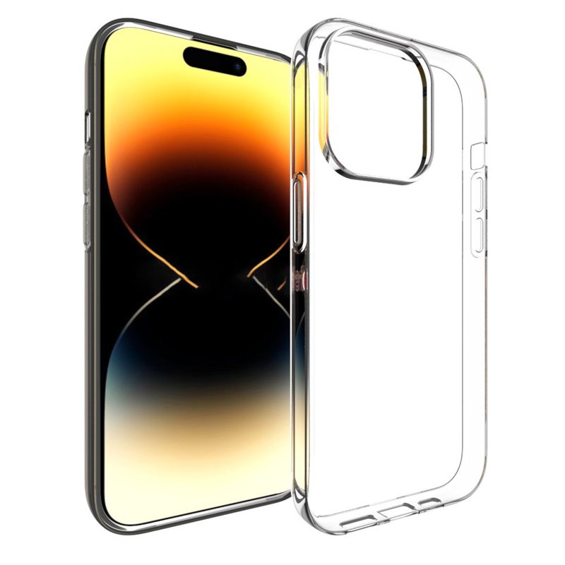iPhone 15 Pro Gennemsigtigt Silikone Cover