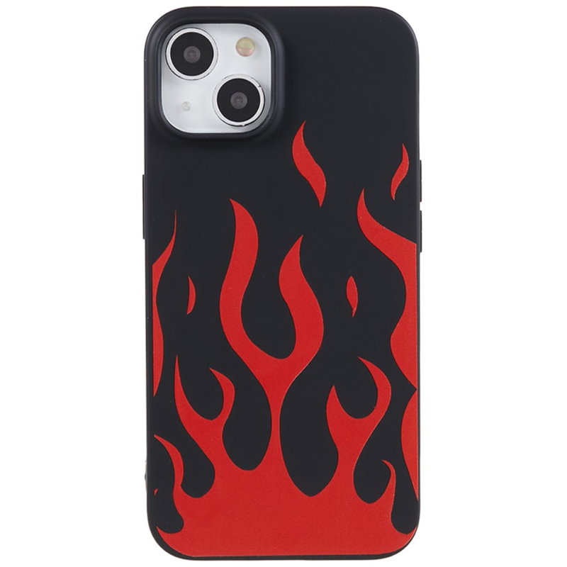 Silikone Cover med Flammer til iPhone 13 Mini
