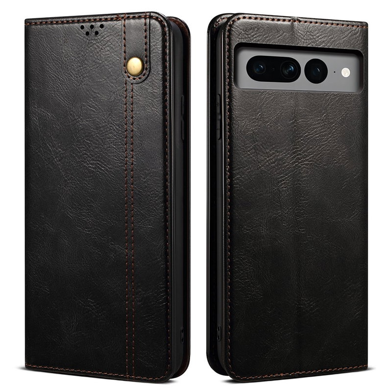 Ferisi Læder Flip Cover til Google Pixel 8-Sort