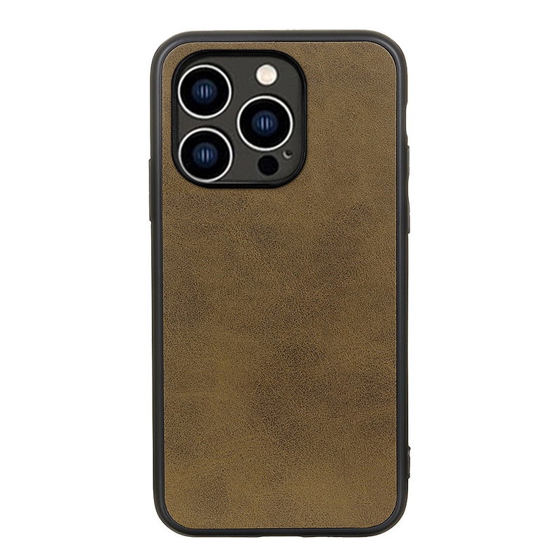 Primus Læder Cover til iPhone 15 Pro Max-Brun