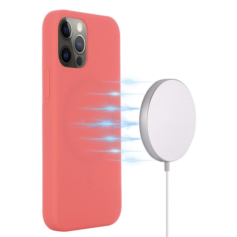 Silikone Cover med MagSafe til iPhone 15 Pro Max-Pink