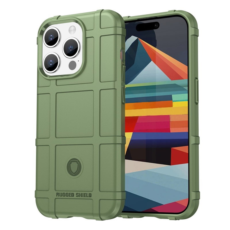 Igridi Silikone Cover til iPhone 15 Pro Max-Grøn