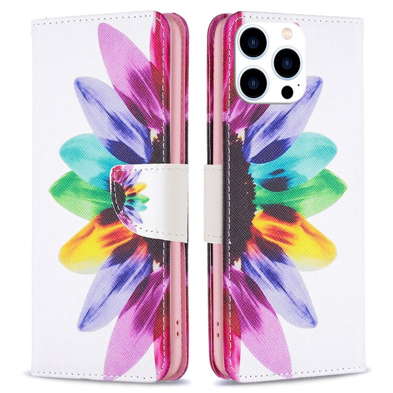 Girasol Læder Flip Cover til iPhone 15 Pro