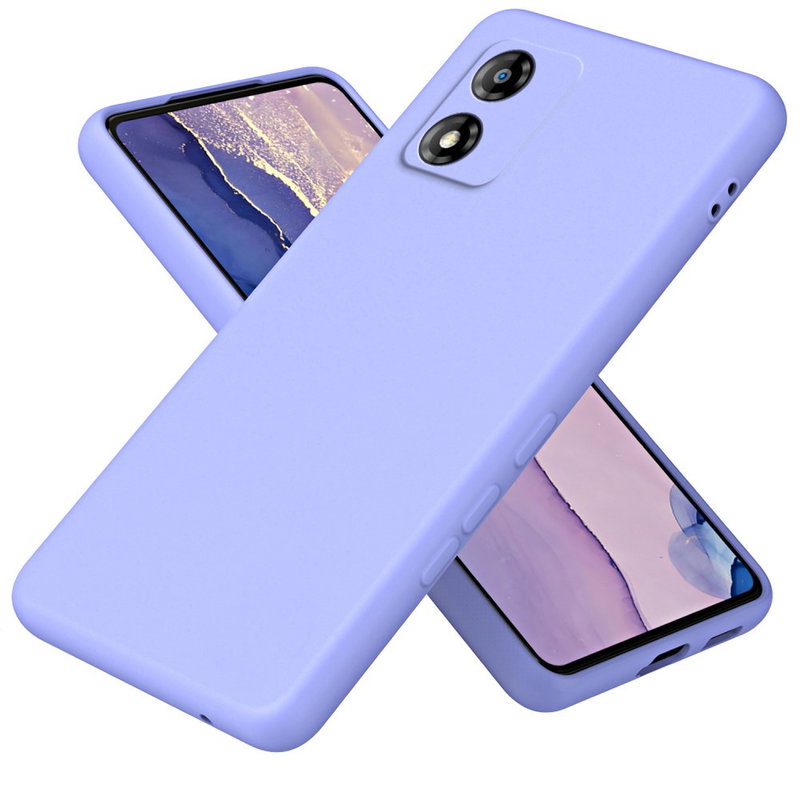 Soft Mat Silikone Cover til Motorola Moto E13-Lilla