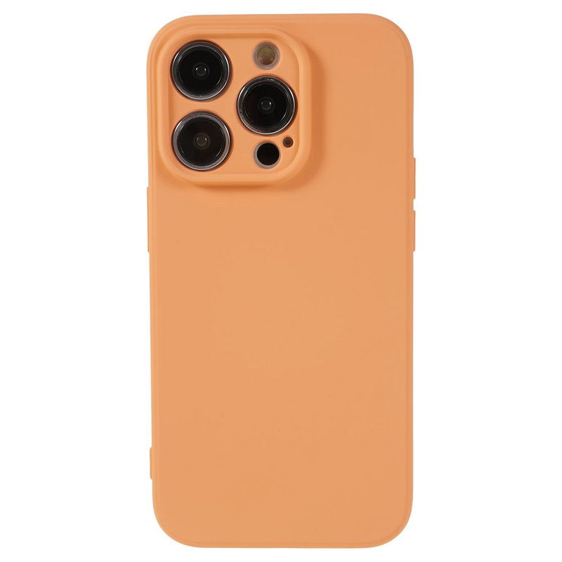 Soft Matte Silikone Cover til iPhone 15 Pro Max-Orange
