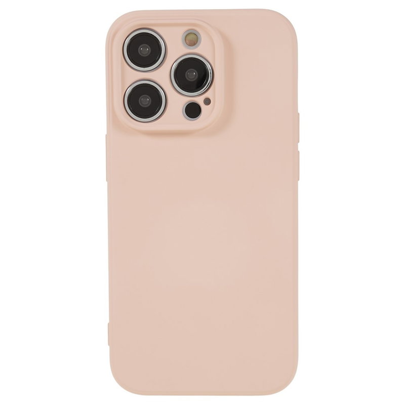 Soft Matte Silikone Cover til iPhone 15 Pro Max-Lyserød