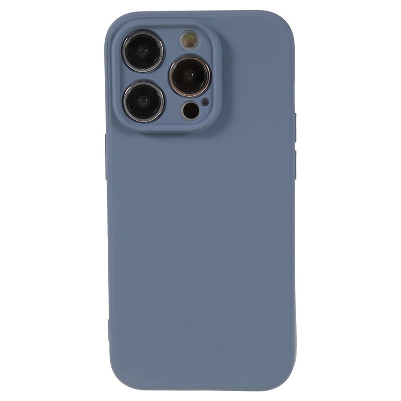 Soft Matte Silikone Cover til iPhone 15 Pro-Mørkegrå