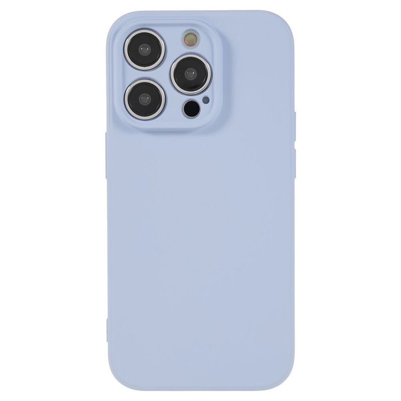 Soft Matte Silikone Cover til iPhone 15 Pro-Lilla