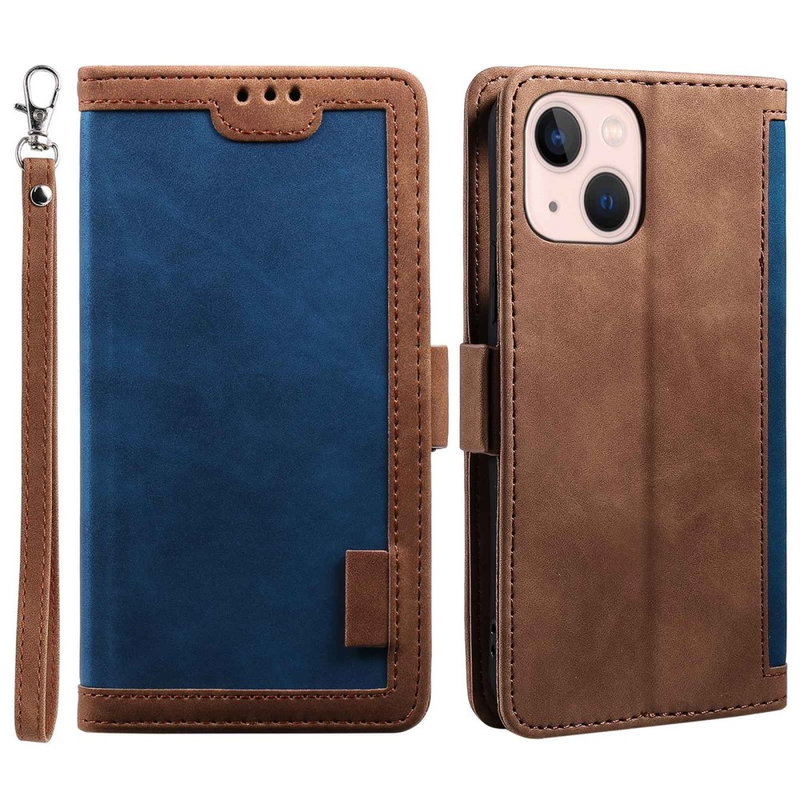 Vintage Læder Flip Cover til iPhone 15 Plus