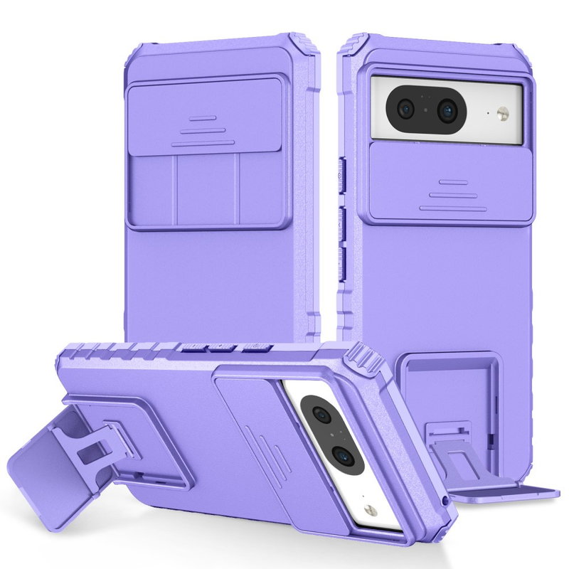 Google Pixel 8 Hard Case - Slidstærk, Kamerabeskytter & Kickstand