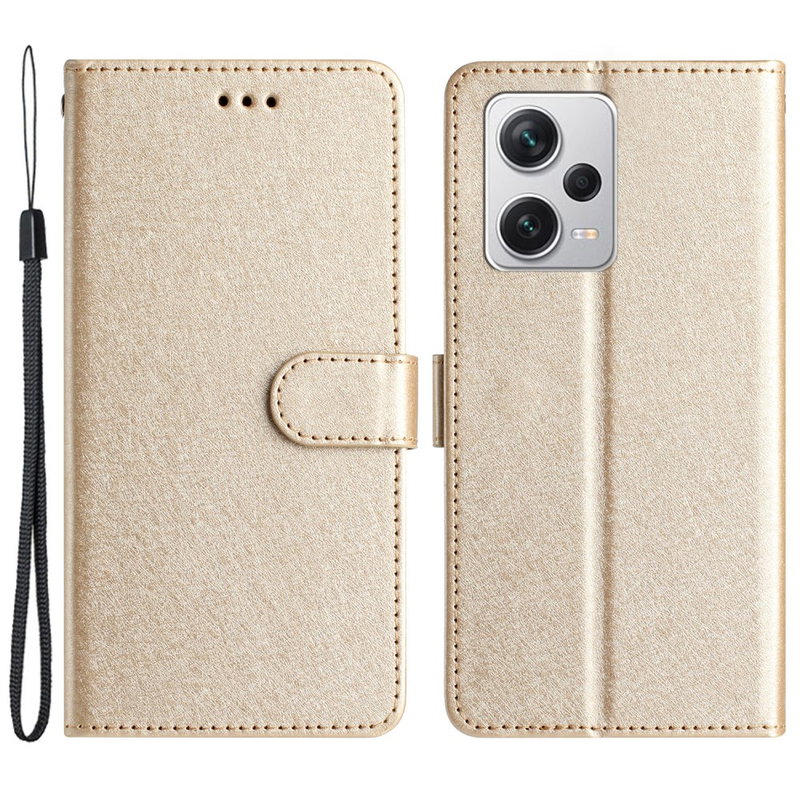 Silk Flip Cover til Xiaomi Redmi Note 12 5G-Guld