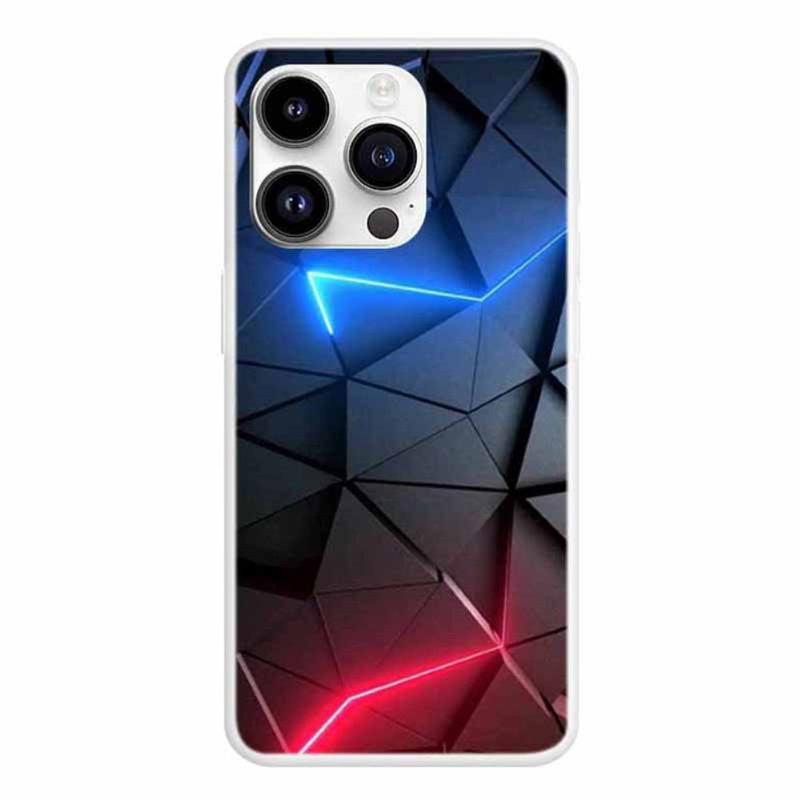 Triangles Silikone Cover til iPhone 15 Pro Max