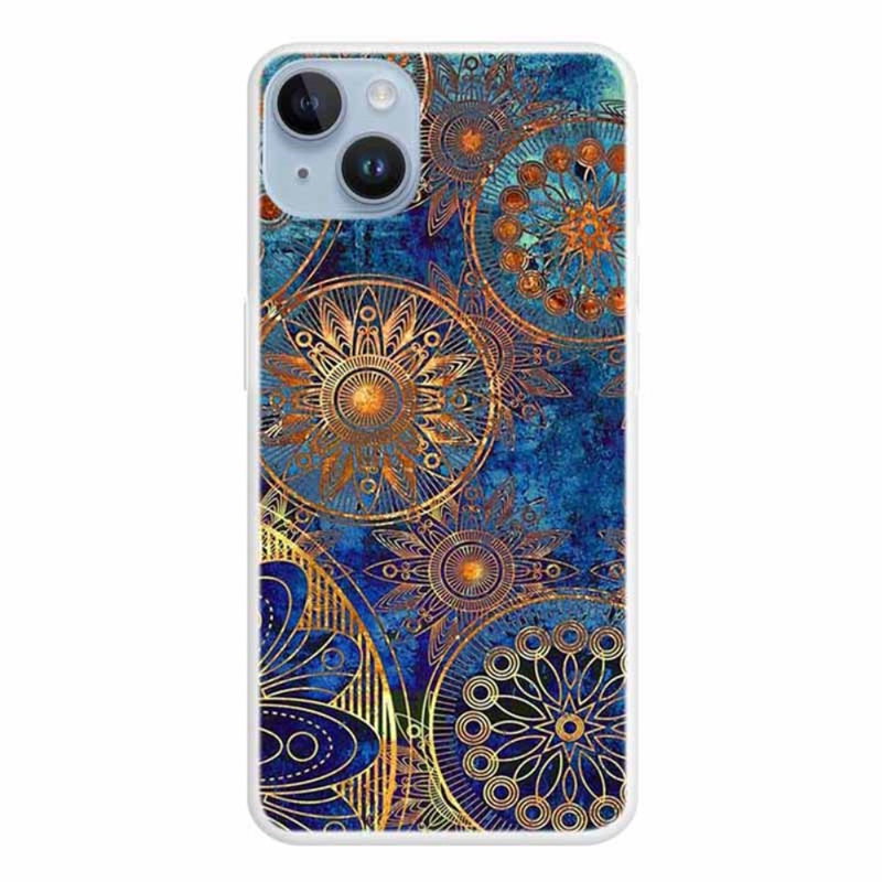 Mandala Silikone Cover til iPhone 15 Plus