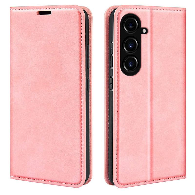 Samsung Galaxy S23 FE 5G Graviera Læder Flip Cover med Stand-Pink