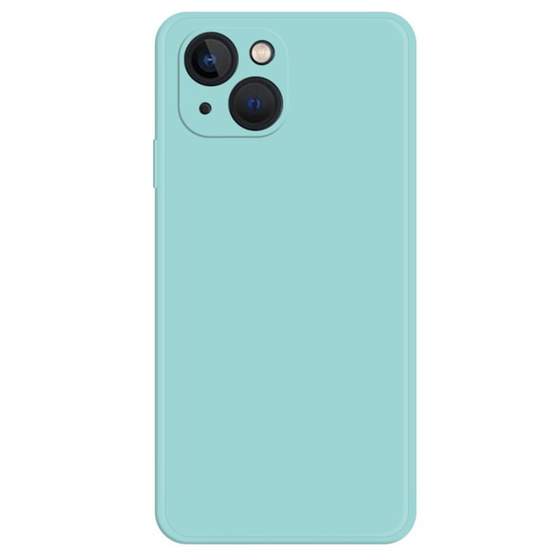Soft Matte Silikone Cover til iPhone 15 Plus-Turkis