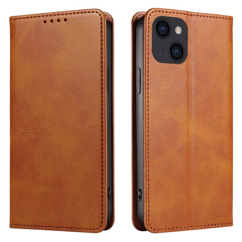 Graviera Flip Cover til iPhone 15 Pro Max-Lysebrun