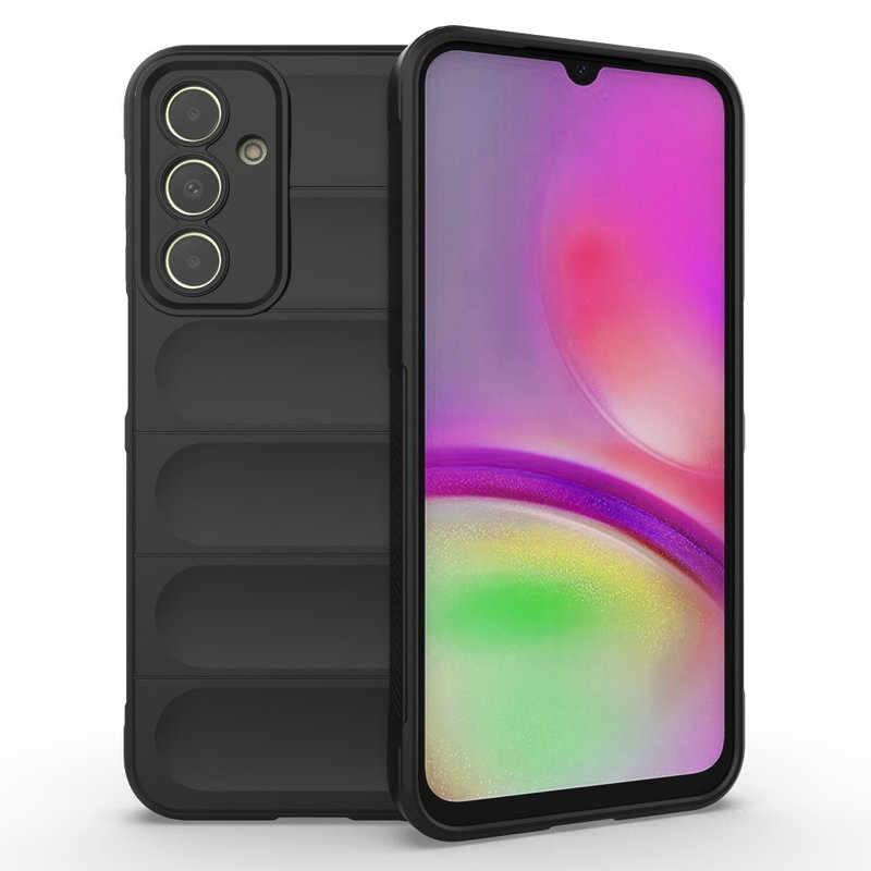 Sort Wave Silikone Cover til Samsung Galaxy A25 5G
