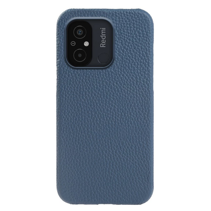 Læder Cover til Xiaomi Redmi 12C 4G, fås i Flere Farver-Blå