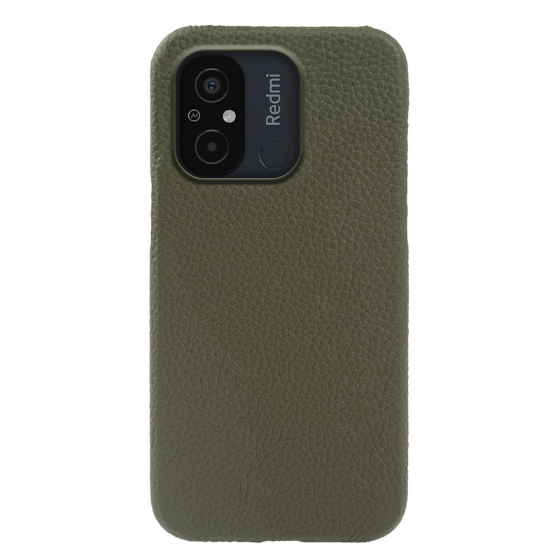 Læder Cover til Xiaomi Redmi 12C 4G, fås i Flere Farver-Grøn