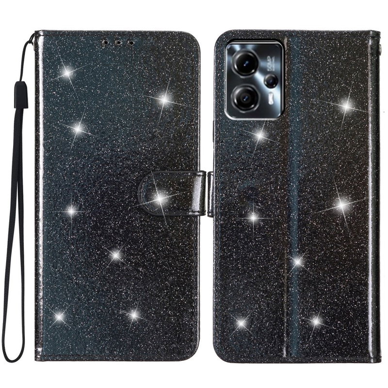 Motorola Moto G13 / G23 / G53 Glitter Flip Cover-Sort