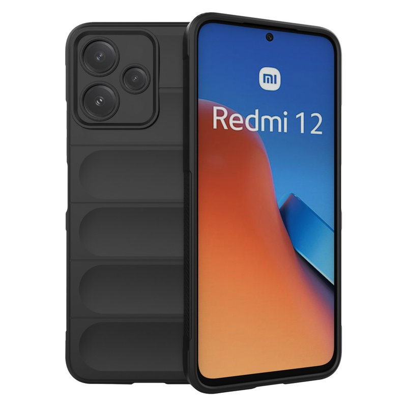 Wave TPU Cover til Xiaomi Redmi 12 5G-Sort