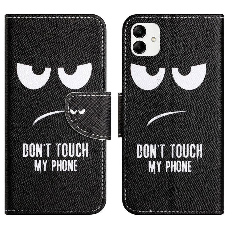 Dont Touch My Phone: Motorola Moto G14 Flip Cover med Kortlomme