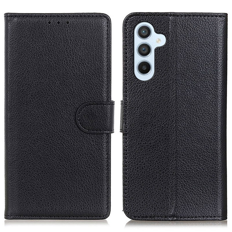 Sort Læder Flip Cover til Samsung Galaxy A05S
