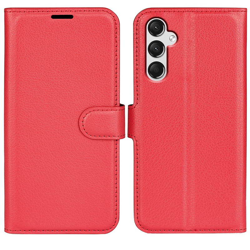 Graviera Læder Flip Cover til Samsung Galaxy A25 5G-Rød