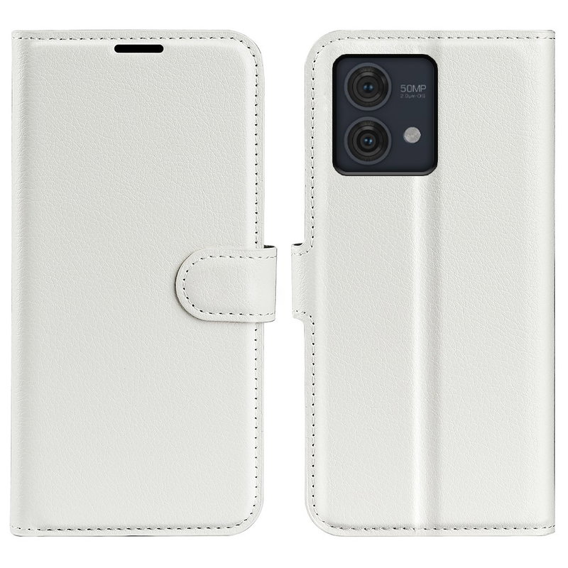 Motorola Moto G84 5G Graviera Flip Cover-Hvid
