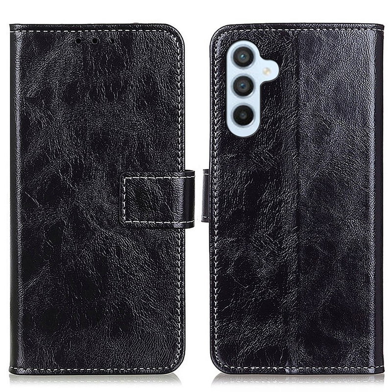 Sleek Graviera Flip Cover til Samsung Galaxy S24-Sort