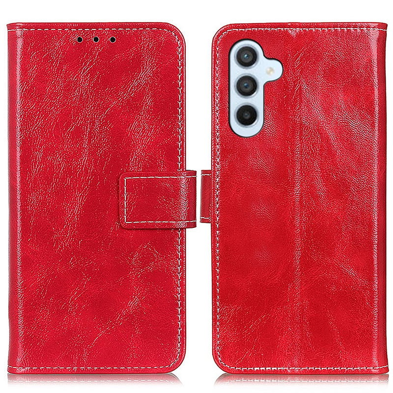 Sleek Graviera Flip Cover til Samsung Galaxy S24-Rød